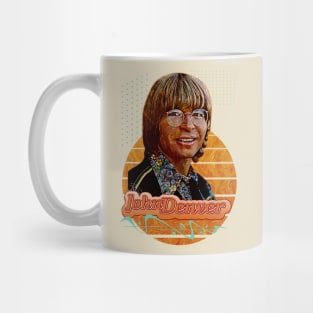 John Denver \\ Retro Art Mug